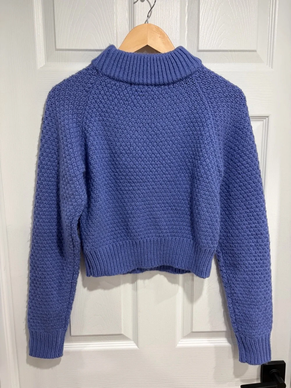 Zara Classic Long Sleeve Cable Knit Turtleneck Sweater - Picture 4 of 5